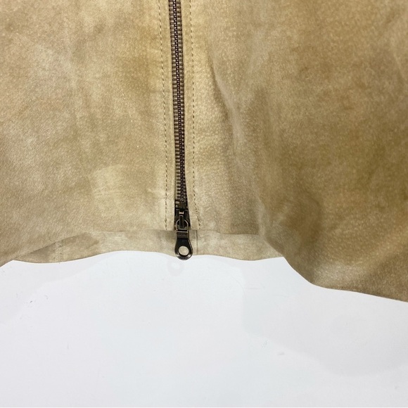 GIL BRET Vintage Leather Zip Tan Jacket - Picture 4 of 9